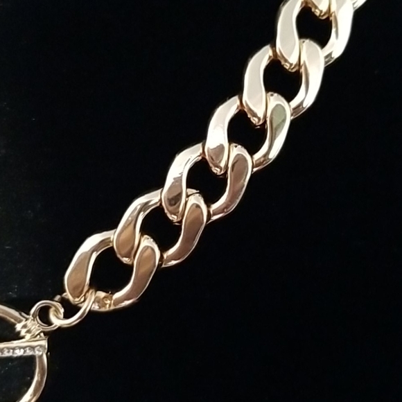 Urban Rhinestone Key Metal Link Toggle Nec… - Picture 3 of 7